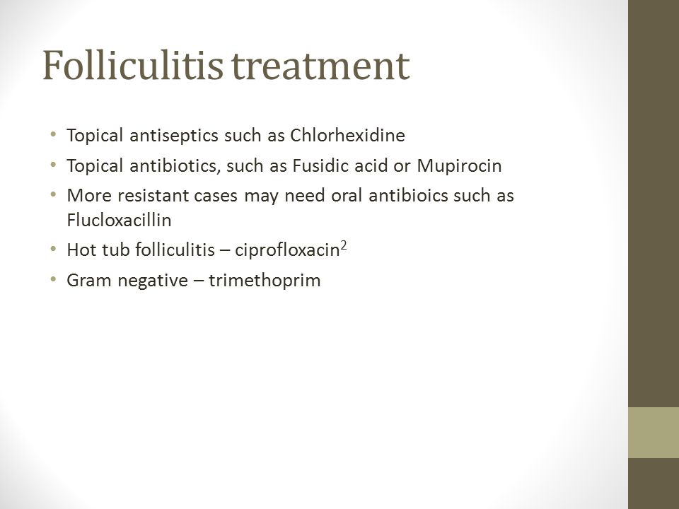 folliculitis treatment augmentin